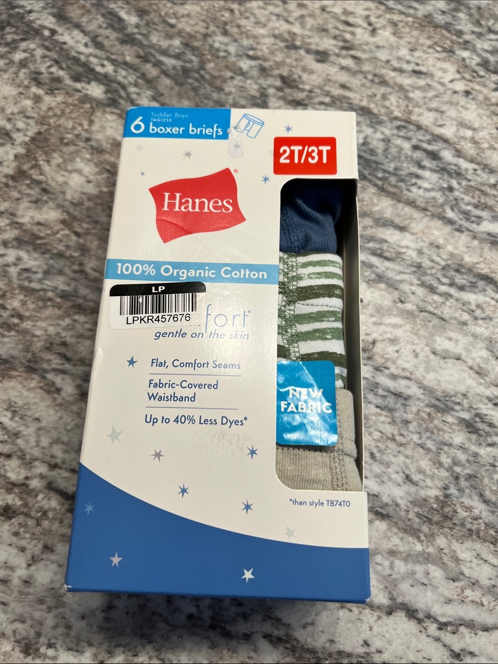 Hanes Toddler Boys 6-Pack Boxer Briefs Navy, Green, Gray, Animals, and more NWT